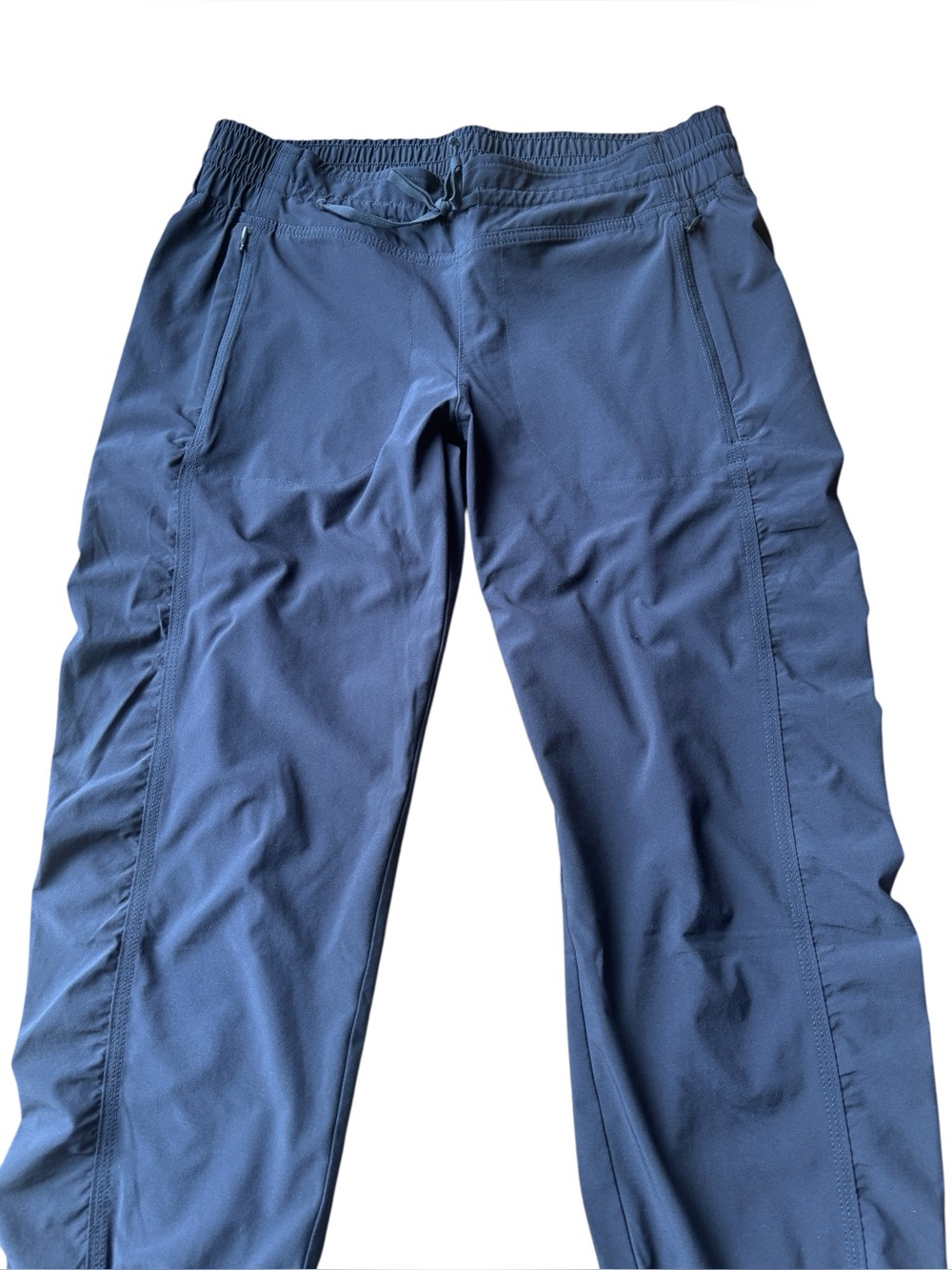 Athleta Blue Ruched Capri Jogger Pants Size 6